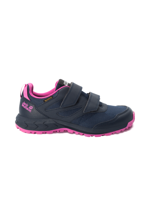 WOODLAND TEXAPORE LOW VC K Blue Pink 40 Kids waterproof hiking shoes JACK WOLFSKIN