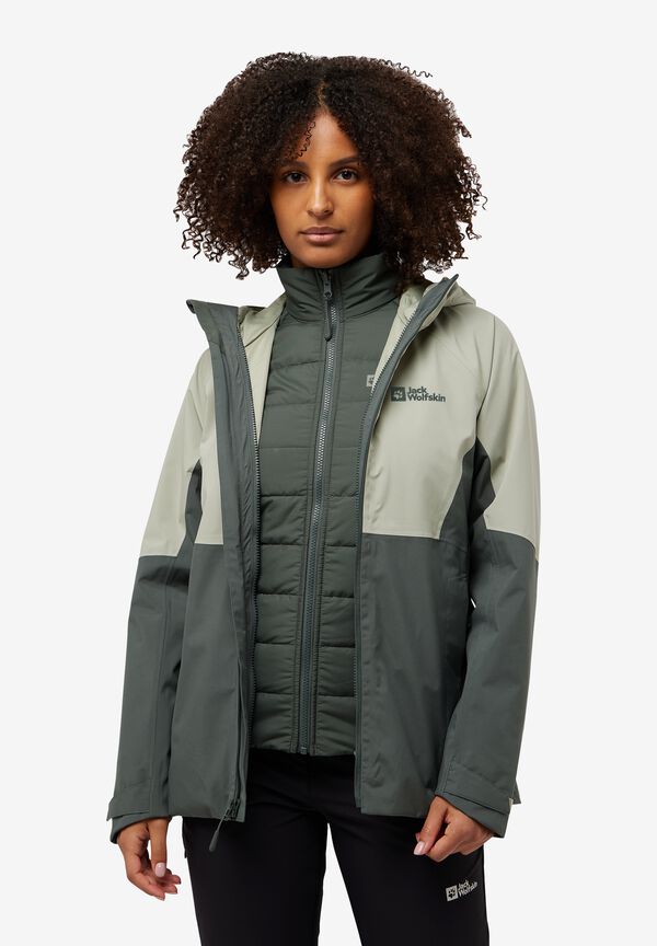 3in1 Jacket Damenjacken Von Jack Wolfskin GLAABACH 3IN1 JKT W